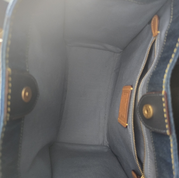 Coach Monogram Denim Tote - Picture 9 of 11
